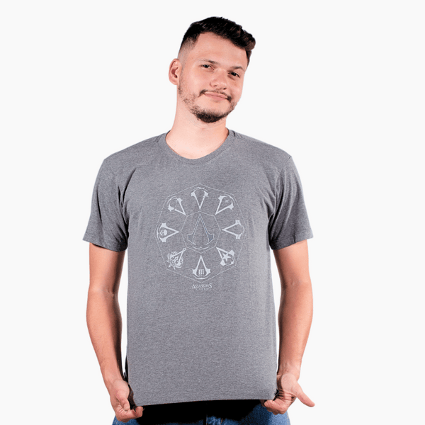 Camiseta Assassin's Creed Logos