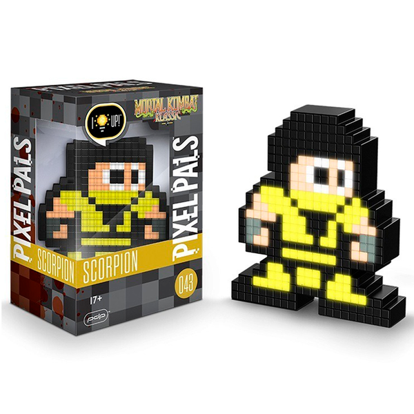 Luminária Pixel Pals Mortal Kombat Scorpion