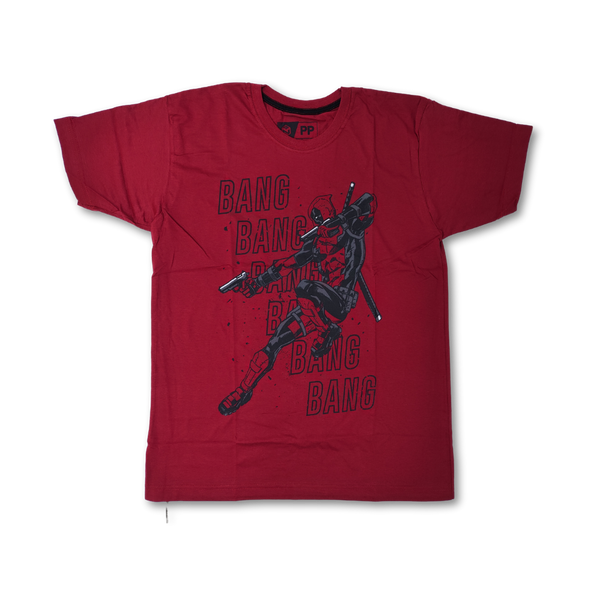 Camiseta Marvel Deadpool Bang Bang