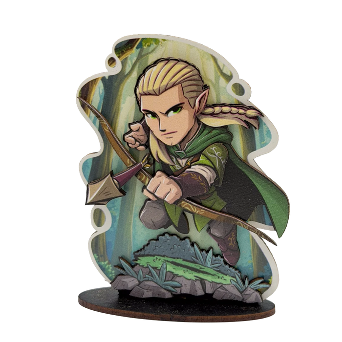 Display do Legolas da Edição Especial A Sociedade do Anel