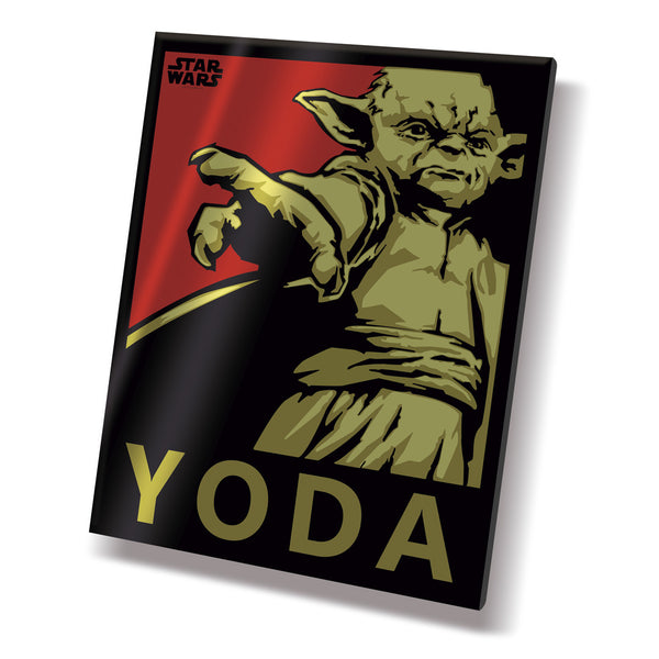 Placa Metálica M Star Wars Yoda